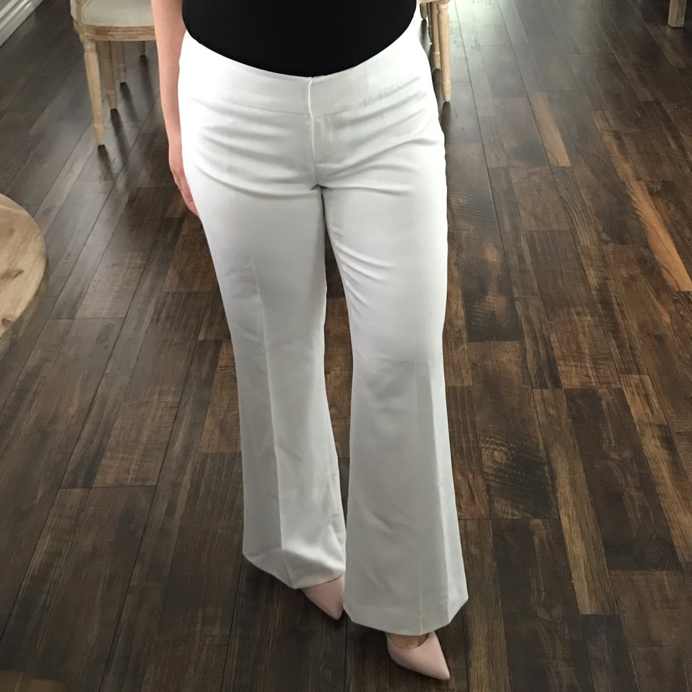NWT White Bell Bottom Pants